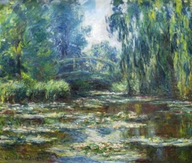 Claude Monet -  Bridge Over Water Lily Pond 