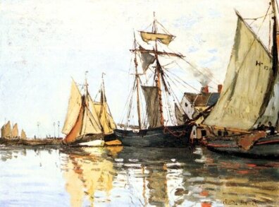 Claude Monet - The Honfleur Port