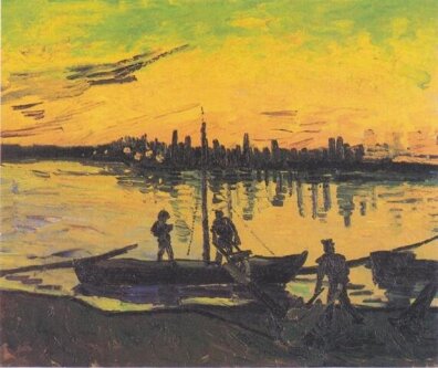 Vincent van Gogh - Barki z węglem I