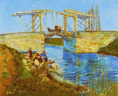 Vincent van Gogh - Most Langlois w Arles z piorącymi kobietami