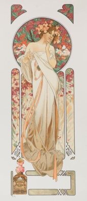 Alfons Mucha - Flowers Lady Sylvanis Essence Perfume