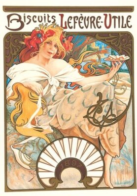 Alfons Mucha - Biscuits Lefèvre-Utile