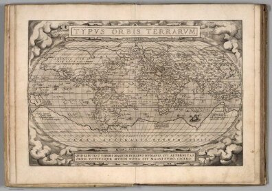 1570r. - Typus Orbis Terrarum. Ortelius, Abraham