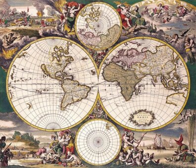 1668r. - Nova Totius Terrarum Orbis Tabula
