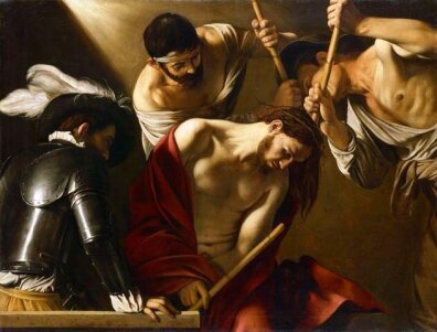 Caravaggio - Cierniem ukoronowanie (The Crowning with Thorns)