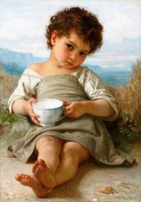 W. A. Bouguereau -  Kubek mleka