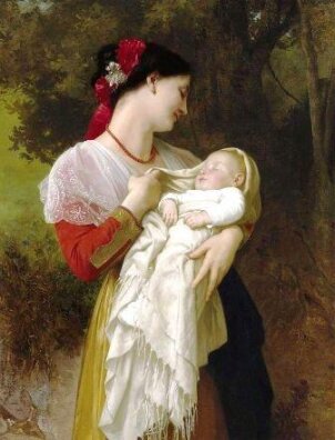 W. A. Bouguereau - Macierzyński Podziw