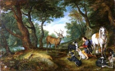 P. Rubens - Wizja św. Huberta