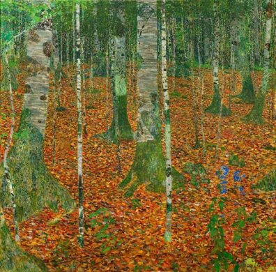 Gustav Klimt - Las brzozowy 