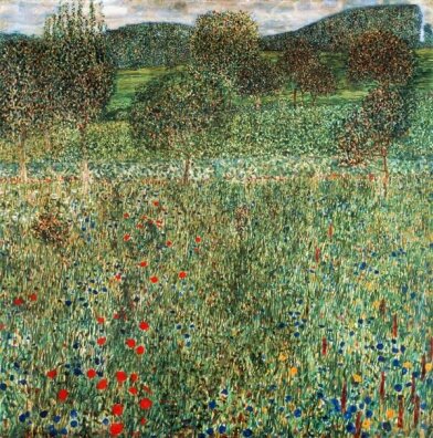 Gustav Klimt - Sad (Pole kwiatów)
