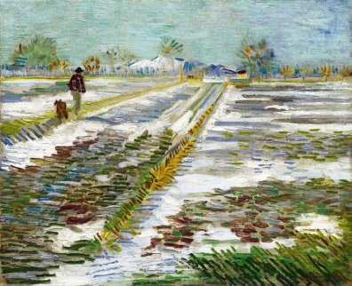 Vincent van Gogh - Pejzaż ze śniegiem