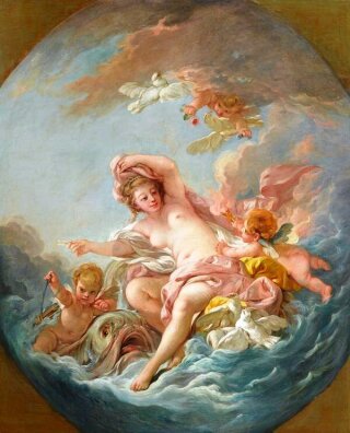 Francois Boucher - Venus powstająca z fal
