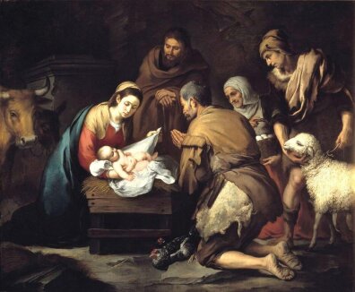 Bartolomé Esteban Murillo - Pokłon pasterzy II