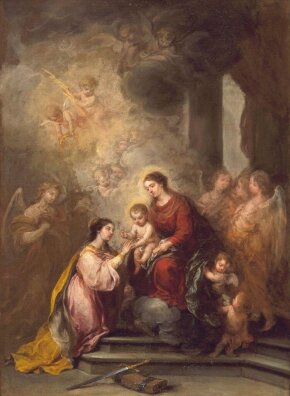 Bartolomé Esteban Murillo - The Mystic Marriage of Saint Catherine