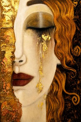 Gustav Klimt  - Łzy (Golden Tears)