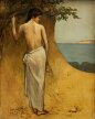 Pierre Puvis de Chavannes - Dziewczyna nad morzem