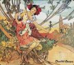 Alfons Mucha - Chocolat Mexicain, Adolescence