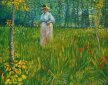 Vincent van Gogh - Kobieta przechadzająca się po ogrodzie