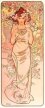 Alphonse Mucha - Kwiaty: Róża (Rose)