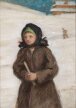 Teodor Axentowicz - Dziewczyna z gromnicą