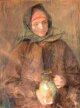 Teodor Axentowicz - Hucułka z dzbanem