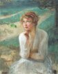 Teodor Axentowicz - Portret młodej kobiety