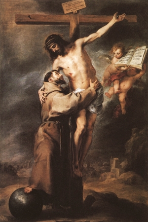 Murillo - Święty Franciszek obejmujący Chrystusa na Krzyżu (1)