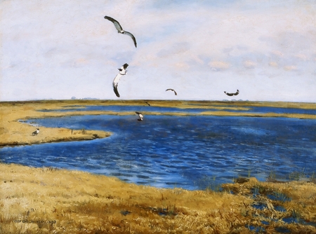 Józef Chełmoński  - Czajki (Ptaki nad wodą)  (1)