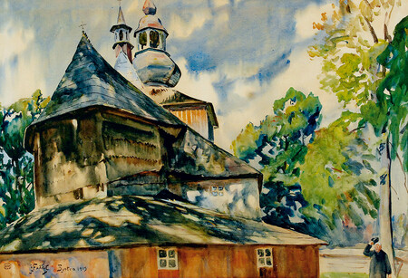 Julian Fałat - Kościół w Mikuszowicach (1)