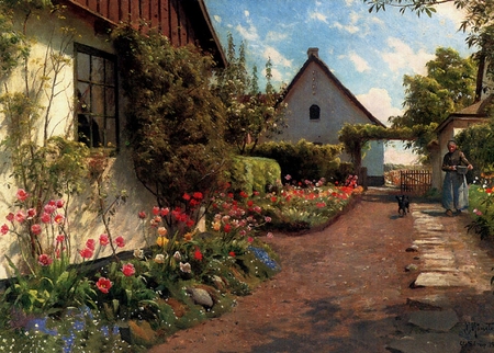 Peter Monsted - W ogrodzie (1)