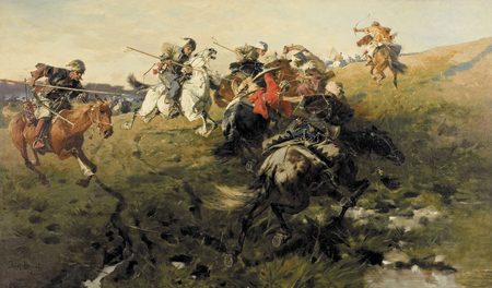 Józef Brandt - Potyczka Kozaków z Tatarami  (1)