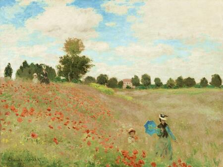 Claude Monet - Poppy Fields (Pola maków) (1)