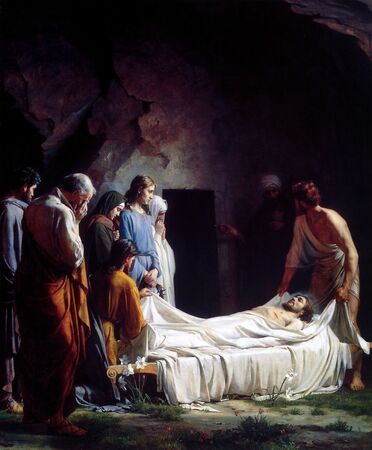 Carl  Bloch - Pogrzeb Chrystusa (1)