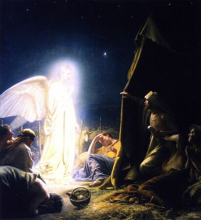 Carl  Bloch - Pasterze i anioł (1)
