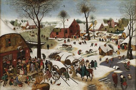 P. Bruegel - Spis ludności w Betlejem (1610) - Spłata dziesięciny (1)