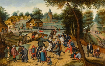 P. Bruegel - Powrót z Targu (1)