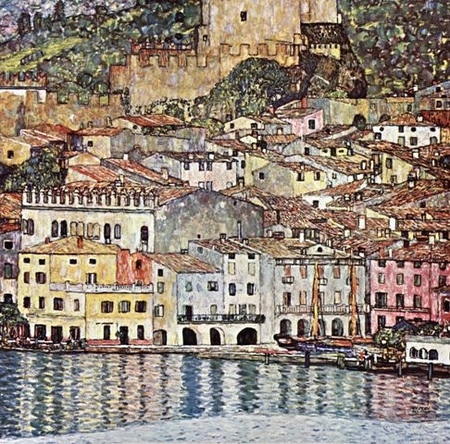 Gustav Klimt - Malcesine am Gardasee ( Malcesine nad jeziorem Garda) (1)