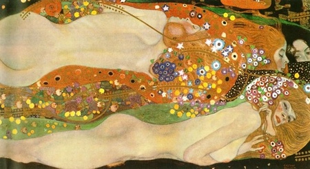 Gustav Klimt - Wasserschlangen II (Freundinnen) - Węże wodne II (Przyjaciółki) (1)