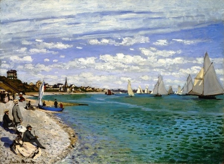Claude Monet - Regatta at Sainte-Adresse (1)