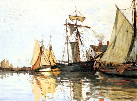 Claude Monet - The Honfleur Port (1)
