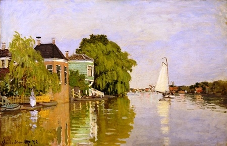 Claude Monet - Houses on the Achterzaan (1)