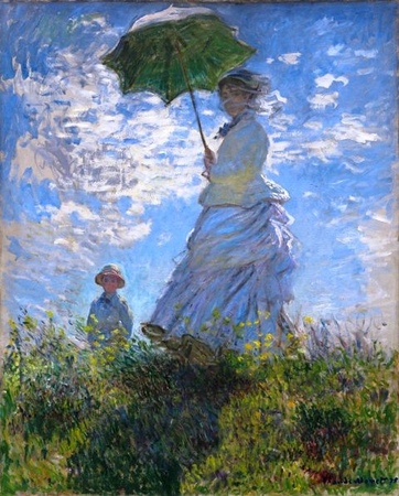 Claude Monet - Woman with a Parasol - Madame Monet and Her Son  (1)