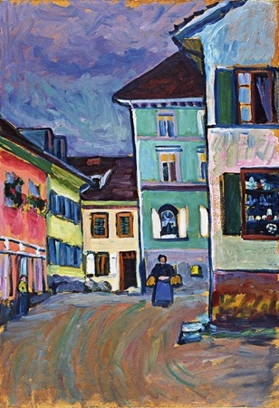 Wassily Kandinsky - Murnau. Top of the Johannisstrasse (1)