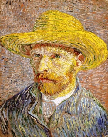 Vincent van Gogh - Autoportret w słomkowym kapeluszu (1)