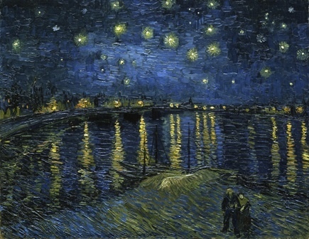 Vincent van Gogh -Gwiaździsta noc nad Rodanem (1)