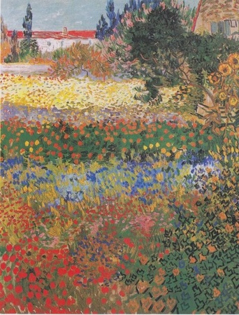 Vincent van Gogh - Kwitnący ogród (1)