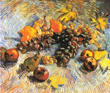 Vincent van Gogh - Winogrona, jabłka, gruszki i cytryny (1)