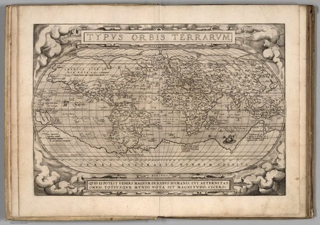 1570r. - Typus Orbis Terrarum. Ortelius, Abraham (1)