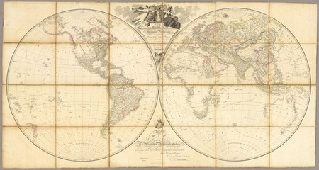1808r. - Map of the World on a Globular Projektion (1)