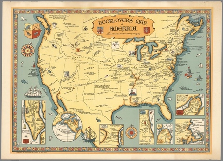 1929r. - Booklovers Map of America (1)